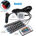 thumbnail image 2 of Led Light Strip,Car LED Strip Lights 4pcs 36 LED Multicolor Music Car Interior Atmosphere Lights, USB LED Strip for Car TV Home with Sound Active Function with Remote Control, 2 of 8