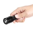 thumbnail image 2 of Linterna LED de alto brillo de aleación de aluminio, lámpara de relleno impermeable de 50m para fotografía de buceo, color negro, 2 of 8
