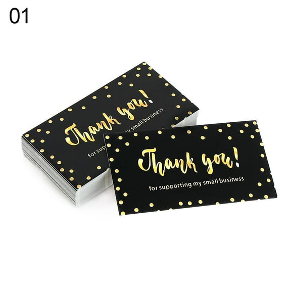50PCS Invitations Favor Gift Candy Bags Paper For Supporting My Small Business Thanks Greeting Cards Thank You Cards Label Stickers 1