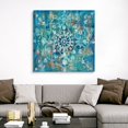 thumbnail image 4 of Great Big Canvas "Mandala in Blue I"  by Danhui Nai Pale Blue Dark Blue contemporary  Wrapped Canvas Print Wall Artwork, 4 of 7