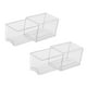 thumbnail image 3 of Cajas organizadoras para refrigerador (paquete de 2), cajas de almacenamiento con cajón, contenedores acrílicos transparentes versátiles, apilables pa, 3 of 9
