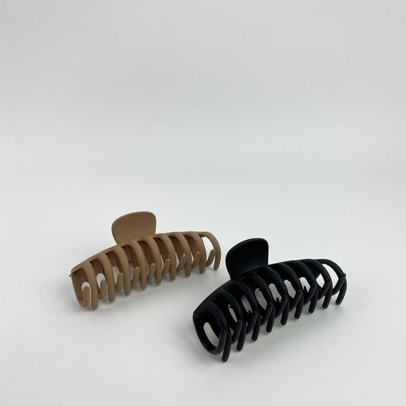 Axiomize Hair clips,Large Hair Claw Clip – Hair Clips Women, Extra Large Claw Clip For Thick Hair Claw Clips, Hair Claw Clips For Women Thick Hair – Neutral Claw Clips,2 pcs