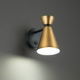 thumbnail image 4 of WAC Lighting Pin Up LED Adjustable Aluminum Task Light in Black/Aged Brass, 4 of 5