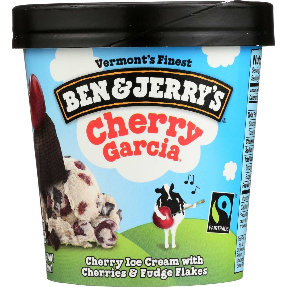 Buy Ben And Jerrys Cherry Garcia Ice Cream 1 Pint 8 Per Case Online At Lowest Price In Ubuy 