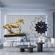 thumbnail image 2 of Escultura acrílica, figura, arte, estatua de caballo, reloj de pared, adorno colgante silencioso, decoración para sala de estar y dormitorio., 2 of 8