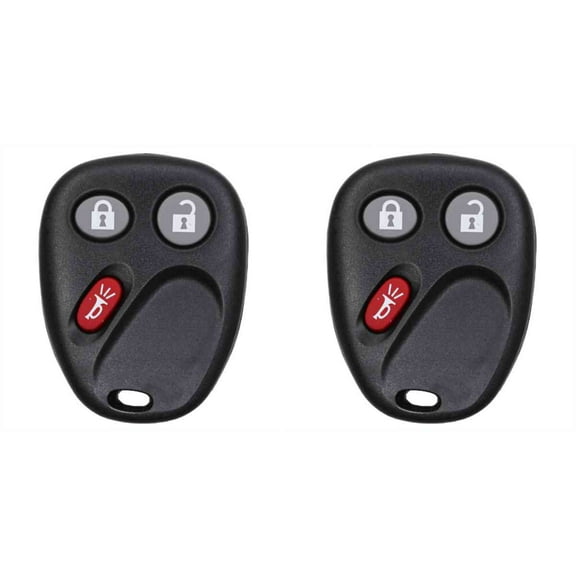 Eye4Techs Car Key Fob Keyless Entry Remote for GMC Envoy 2004 FCC MYT3X6898B Part Number 15008008 15008009 - 2 Pack