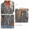 thumbnail image 5 of Women Casual T Shirt Boho Blouse Soft Floral Printed Easy Match  for Summer for Home for Grils for Office ANGGREK Otros, 5 of 5