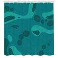 thumbnail image 3 of Ambesonne Nautical Shower Curtain, Doodle Fish, 69"Wx84"L, Multicolor, 3 of 3