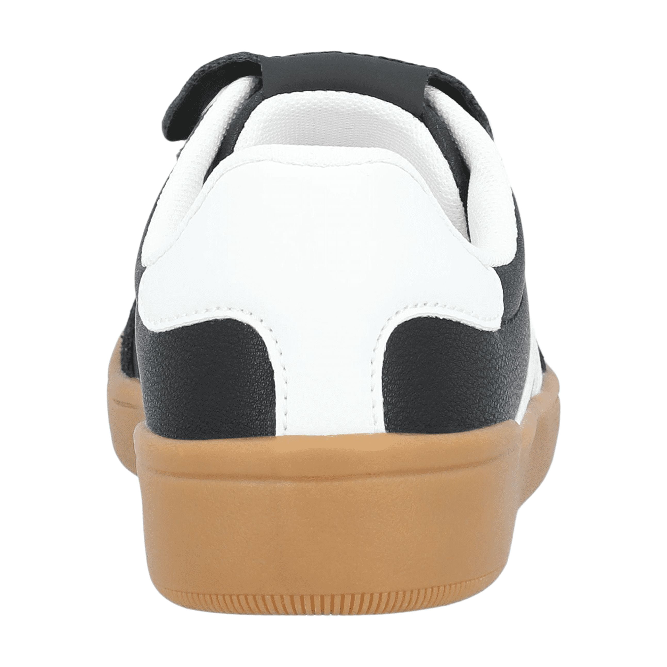 Wonder Nation Boys Faux Leather Sporty Sneakers with Fold Down Tongue