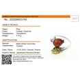 thumbnail image 4 of Sterling Silver and Baltic Multicolored Amber Ring "Tulips", 4 of 7