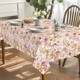thumbnail image 3 of Fall Tablecloth 60x120 Inch, Thanksgiving Autumn Harvest Orange Red Watercolor Leaf Table Cover for Party Picnic Dinner Decor, 3 of 6