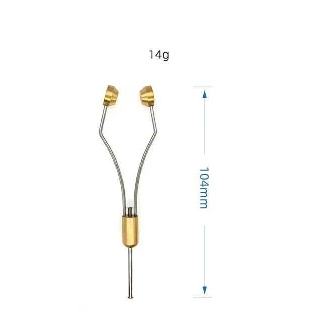 1pc Bi-Ceramic Tip Bobbin Holder, Heavy Bullet Head Flies Lure Tying Thread Holder Tool, Fishing Hook Jig SIZE E