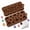 Brown 2pc, variant on Button Chocolate Mold, 2 Pack Silicone Candy Molds, 19 Cavities, Flexible Nonstick Baking Trays with 3 Button Sizes for Chocolate, Candy, Fondant, Cookies, Cupcakes & DIY Treats (C)