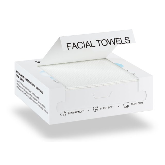 Toallas faciales desechables de 12.0 in? 12.0 in, toallas faciales extra grandes, toallas faciales ultra suaves para pieles sensibles, toallitas secas, toalla facial gruesa para viajes, 20 unidades (1
