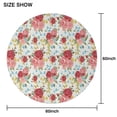 thumbnail image 6 of Pioneer Flower Floral Print Pattern Round Tablecloth 60"x60",Wrinkle Wipeable Table Cloth for Kitchen Dining Room Picnic Patio Party, 6 of 6