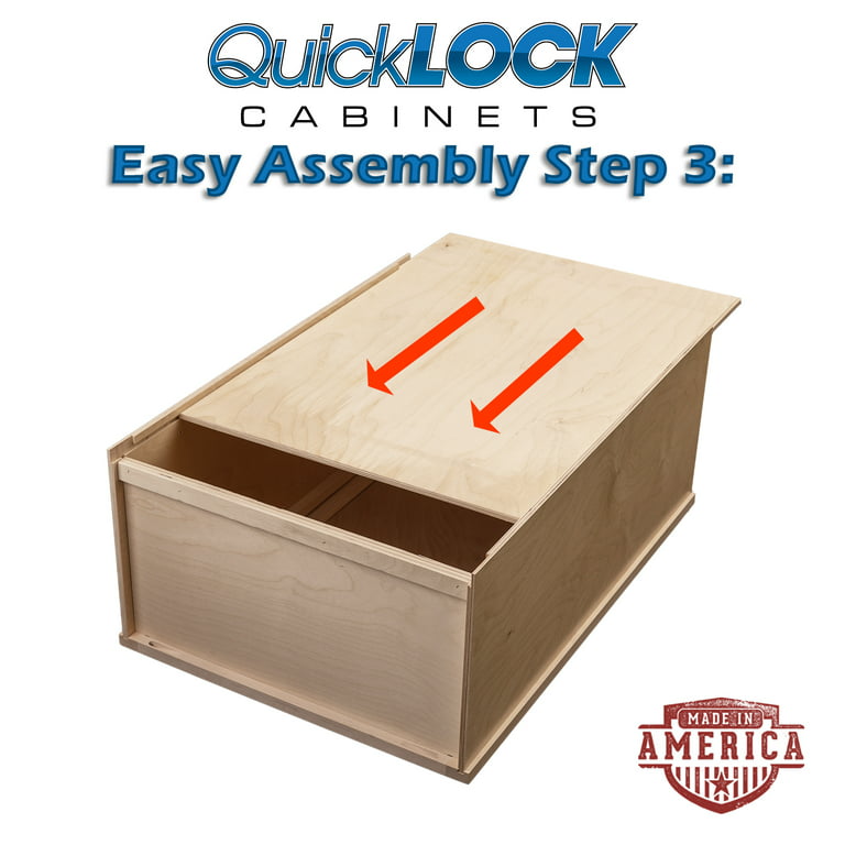 Quicklock RTA (Ready-to-Assemble) Cabinets | Kitchen Starter Sets | Office  Kitchenette | Small Home Kitchenette | Apartment Kitchenette (Rustic