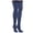 Navy, variant on Collections Etc Non-Run Compression Thigh High Stockings - 3 Pairs