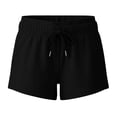 thumbnail image 5 of YVNAURA Women's Quick Dry High Waist Shorts with Side Pockets, 2026 Summer Stretchy Athletic Running Shorts for Women, 4 Way Stretch Loose Fit Gym Workout Outdoor Sports Shorts,Black,XS, 5 of 6