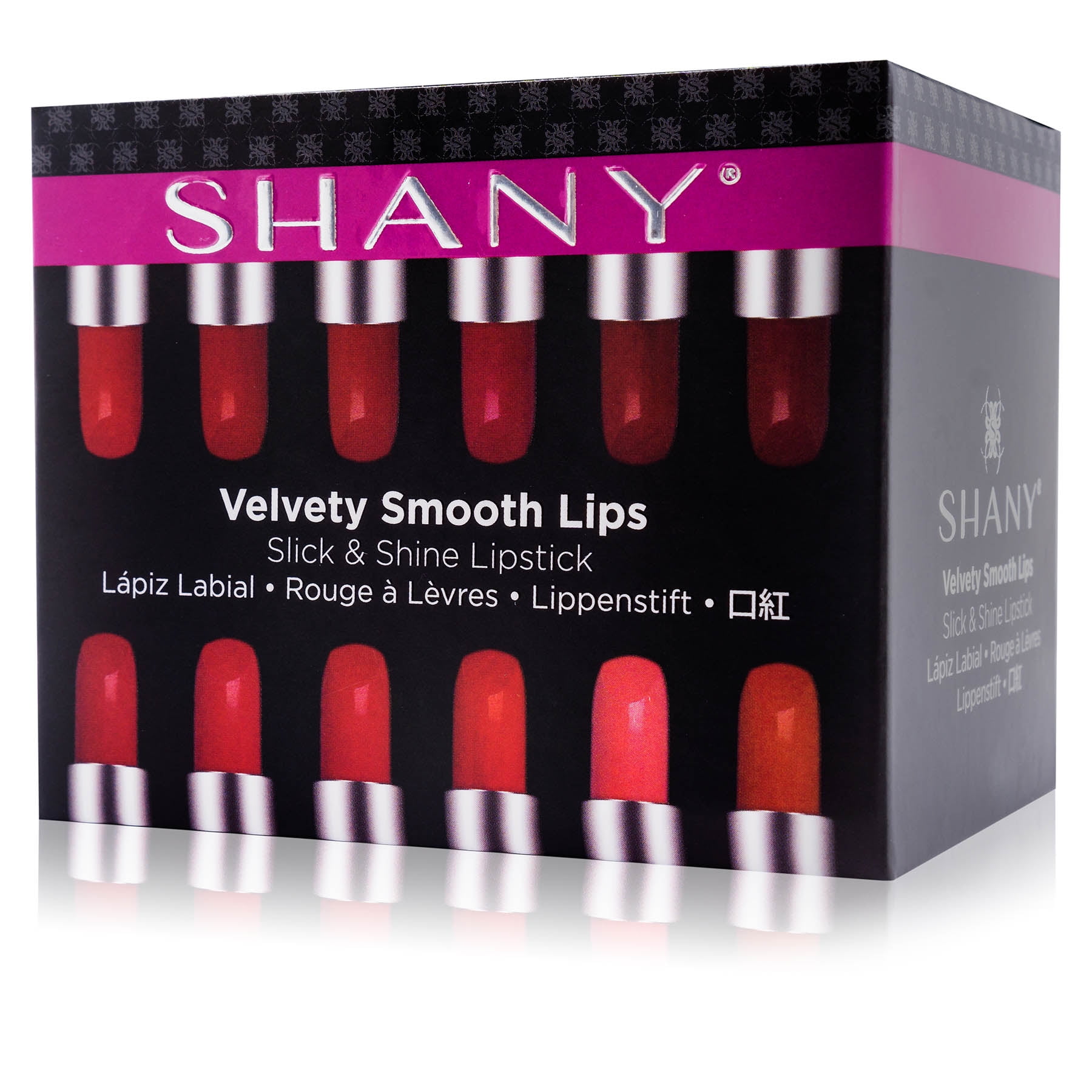 SHANY Slick & Shine Multi-Colored Lipstick Set - 12 Matte Lip Colors Long Lasting & Moisturizing Lip Shades In A Premium Packaging Gift Box with Vitamin E and Aloe Vera. Multi Pack