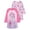 Pink Mermaid, variant on Kids Girls 2 Pack Nightgown Sleep Dress - Lightweight Kids Sleepwear - Long Sleeve & Short Sleeve Set Options