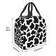 thumbnail image 3 of Fotbe Cow Print Black White Bolsa Térmica con Estampado y Forro de Aluminio Grueso Bolsa de Almuerzo con Bolsillo Frontal para Hombres y Mujeres, Ideal para Trabajo, Escuela, 3 of 8