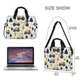 thumbnail image 3 of FORMRS 16" Laptop Bag Carrying Sleeve Case with Handle Travel Shoulder Briefcase, Beige Truck Pattern, 3 of 8