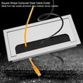 thumbnail image 4 of Aluminium Desk Cable Tidy Outlet, Flip Cover, Durable Cable Pass Through Insert for Wires for Office and Computer Desk, 4 of 8