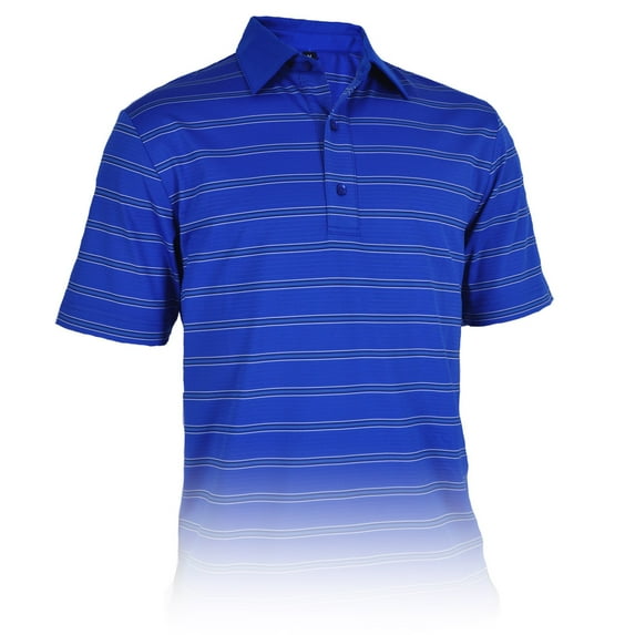 Monterey Club Men's Edge Stripe Texture Golf Polo Shirt #3603