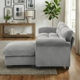 thumbnail image 4 of Bonzy Home Modular Sectional Sofa With Ottoman, Ultra‑Comfort Seating – Configurable for Living Room & Family Room; Gray, 4 of 9