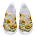thumbnail image 1 of Chaussures Plates d'Infirmière pour Femmes Motif Tournesol Mignon Été, 1 of 5