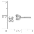 thumbnail image 2 of Finest Gold 14K White Gold AAA Quality Complete Princess Cut Diamond Earring, 2 of 2