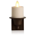 thumbnail image 1 of Luminara Flameless Candle Nightlight - Patented Flickering Real-Flame Effect Technology Mimics Real Candle - Plugs into Outlet - Dusk to Dawn Sensor Auto Switch On/Off - Safe for Families Kids Pets, 1 of 4
