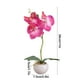 thumbnail image 3 of Fake Flowers Small Round Pot Phalaenopsis Three Flowers Bonsai Simulation Flower Arrangement Green Plant Simulation Potted Plants, 3 of 6