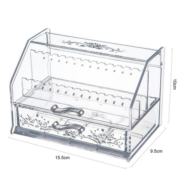 Cajón Transparente Caja De Maquillaje Caja De Almacenamiento De Lápiz Labial Caja De Almacenamiento De Joyería A Prueba De Polvo Caja De Almacenamiento De Joyería Caja De Almacenamiento De Acrílico Cateissary HA023724-00