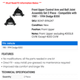 thumbnail image 2 of Front Upper Control Arm and Ball Joint Assembly Set 2 Piece - Compatible with 1981 - 1994 Dodge B350 1982 1983 1984 1985 1986 1987 1988 1989 1990 1991 1992 1993, 2 of 2