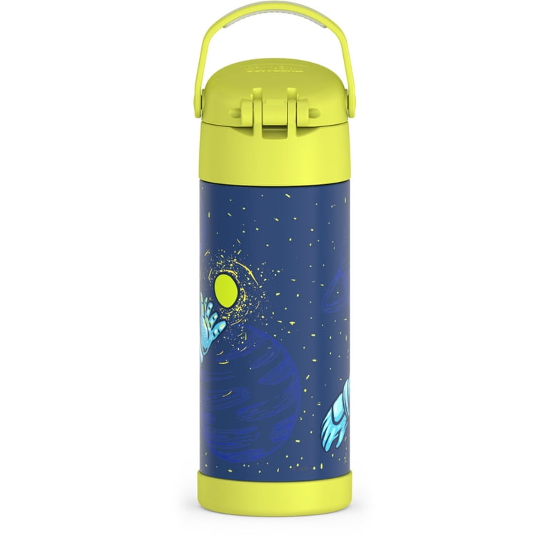 Thermos Stainless Steel Funtainer Water Bottle with Straw, 14 oz