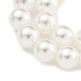 thumbnail image 4 of Glass Pearl Beads Strands Round White 8mm Hole: 0.6mm about 51pcs/strand 15.98''(40.6cm), 4 of 5