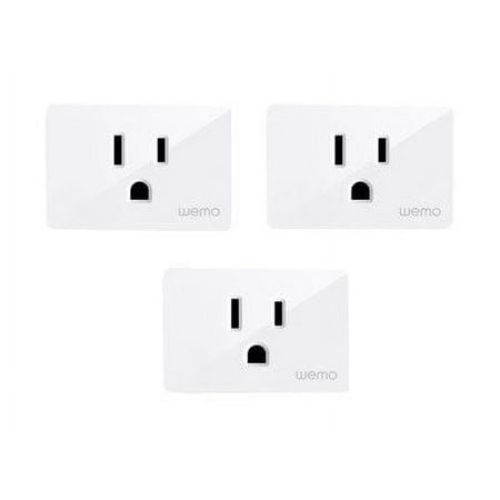 WeMo - WiFi Smart Plug 3-Pack - White