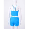 thumbnail image 4 of CHICTRY 3Pcs Kids Girls Swimsuit V Neck Crop Top Vest with Shorts and Briefs Set Swimwear, 4 of 7