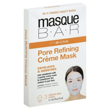 Masque BAR Spa(at)Home Pore Refining Creme Mask, 3 mask