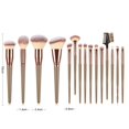 thumbnail image 2 of X  15PCS Makeup Brushes  Conical Handle Professional Premium Synthetic Makeup Brush Set Kit With Case Bag for Blending Foundation Powder Blush Eyeshadow, 2 of 15