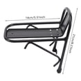 thumbnail image 2 of Aluminum Alloy Bike Bicycle Front Rack Luggage Shelf Carrier Panniers Bracket, 2 of 5