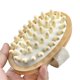 thumbnail image 1 of Cepillo corporal de masaje de madera natural para celulitis y mejorar la circulación sanguínea linfática Cepillo seco Eliminar la piel muerta Baño de ducha SPA Cepillo de baño, 1 of 5