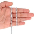 thumbnail image 4 of Nuragold 14K Real White Gold Solid Miami Cuban Link 4mm Chain Necklace (16"-30") Italian Jewelry for Men & Women, 4 of 9