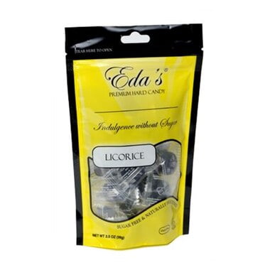 Eda's Premium Hard Candy Sugar Free 3.5 Oz. - Licorice