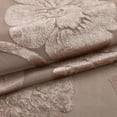 thumbnail image 6 of VOGOL Mocha Brown Sheer Curtains, Vintage Floral Jacquard Voile Sheer 52x63 Inches for Bedroom, 6 of 7