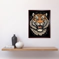 thumbnail image 2 of Growling Tiger Old School USA Tattoo Ink Body Art Rockabilly Americana 50s Art Print Framed Poster Wall Decor 12x16 inch, 2 of 5