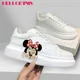 thumbnail image 3 of Zapatos de pareja de Mickey y minnie para hombre y mujer, zapatillas de plataforma informales, planos de kateboarding, graffiti 3D, 3 of 5