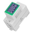 thumbnail image 2 of DIN Rail Meter Digital Voltmeter Ammeter Power Energy Monitor Multimeter Tester AC50‑300V 100A, 2 of 5