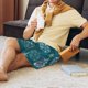 thumbnail image 5 of Fotbe whiter Snowflake balloons Pantalones Cortos de Pijama para Hombre, Ropa de Dormir, Pantalones de Pijama Cortos para Hombre-4X-Large, 5 of 6